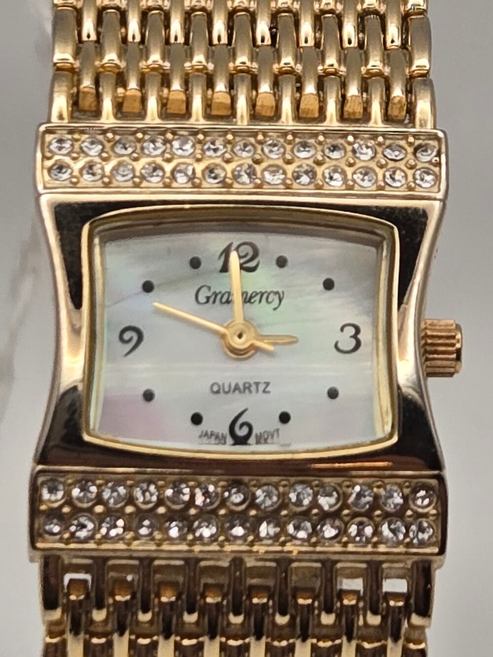 Gramercy CT807G Women's Gold Tone Rhinestone Quartz Watch
